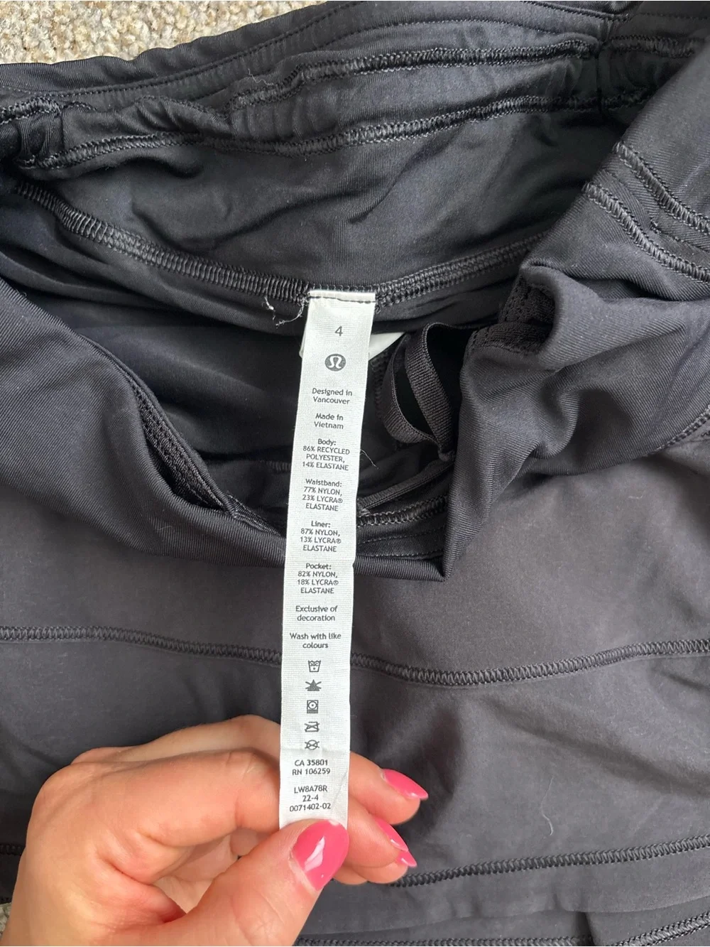 lululemon athletica comfortable black